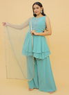 Rama Blue Colour ARYA 20 Latest Designer Party Wear Fancy Heavy Georgette Salwar Suits Collection 9208